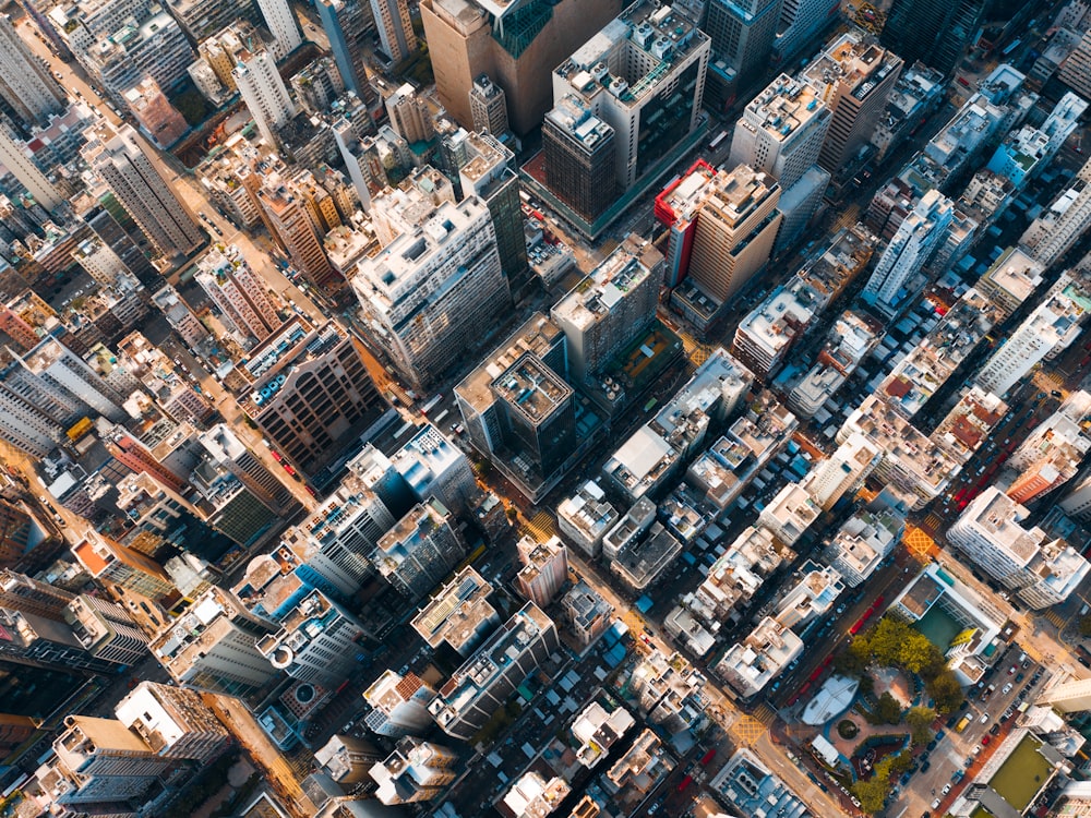 aerial view of city buildings during daytime