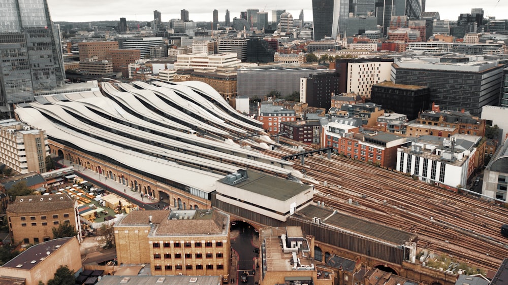 aerial view of city buildings during daytime