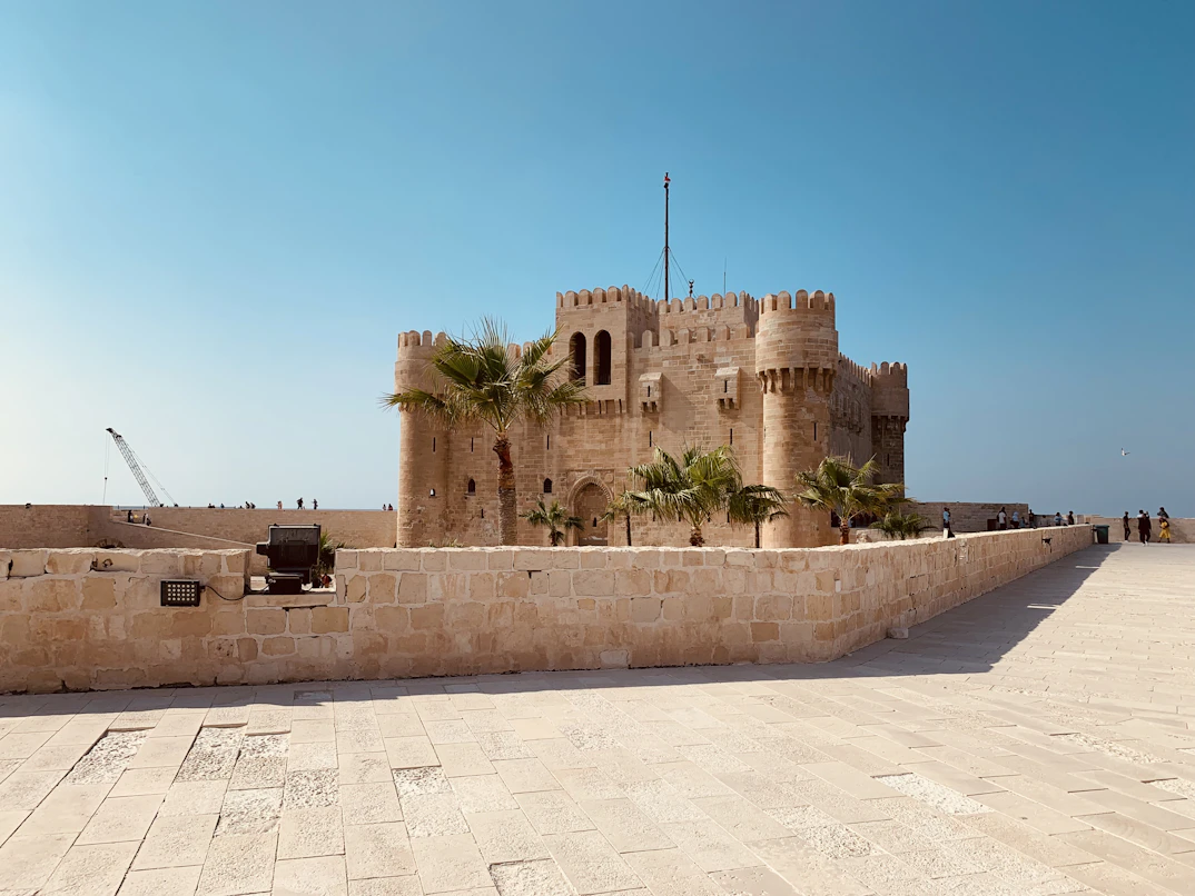 Citadel of Qaitbay overlooking the sea