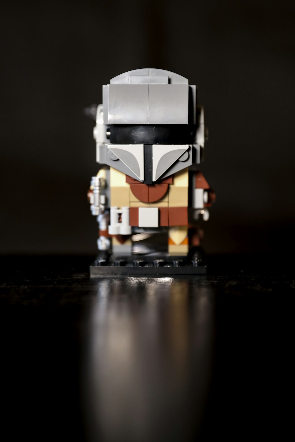 white and black robot toy