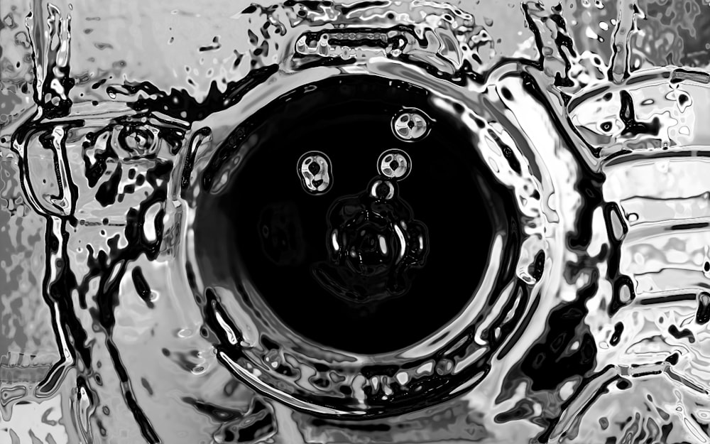 water drops on glass surface