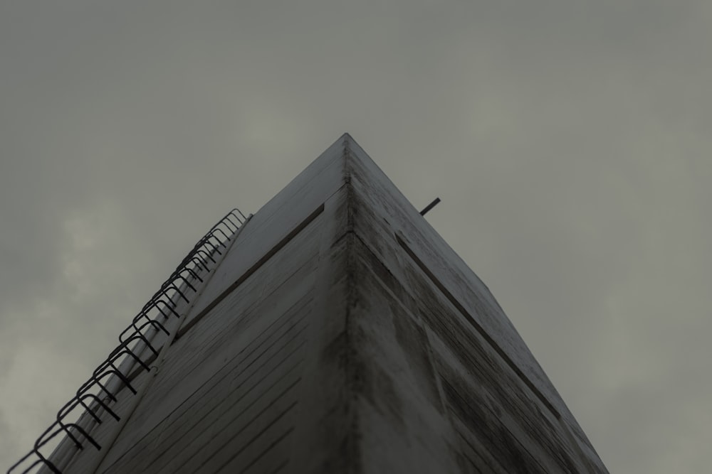 gray concrete building under gray sky