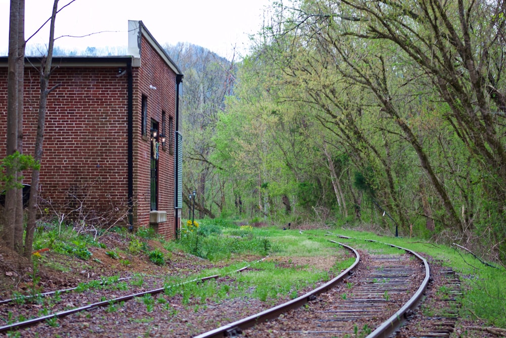 brown brick building near green trees during daytime