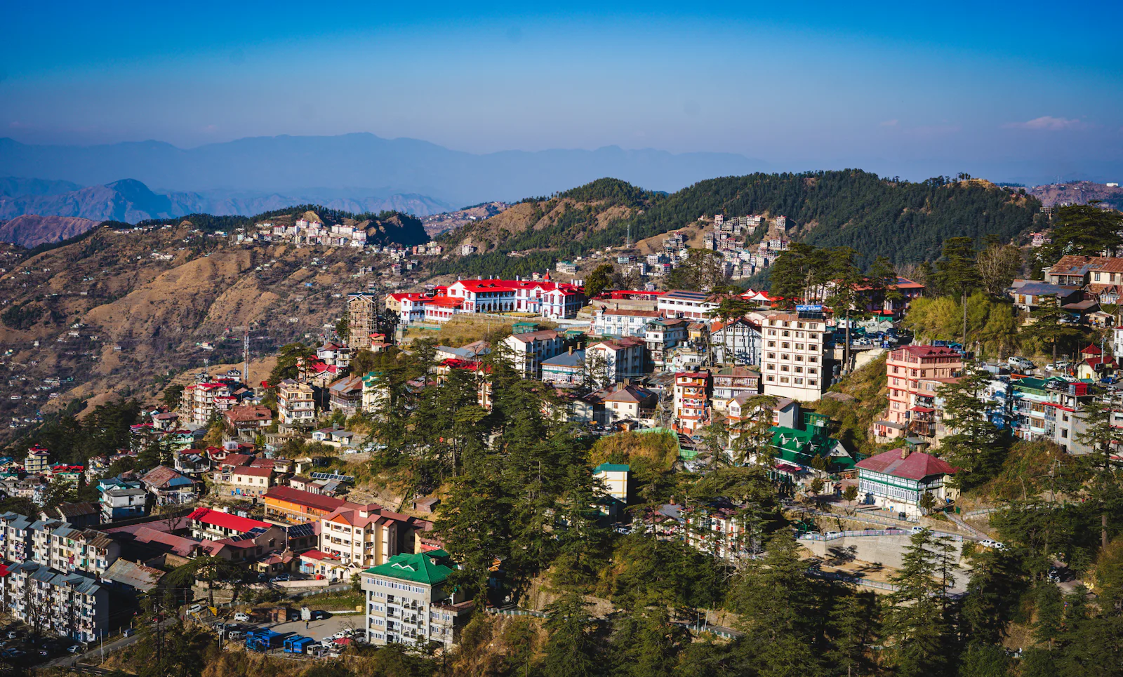 The hills of Shimla in Himachal Pradesh