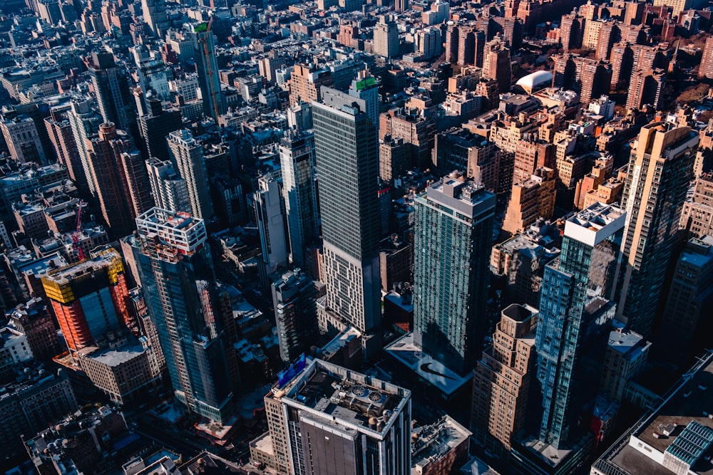 aerial view of city buildings during daytime