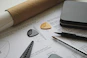 silver and black scissors beside yellow heart shaped ornament