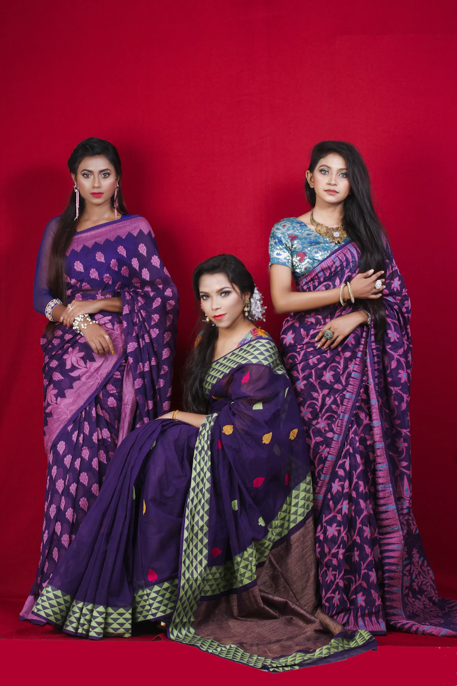 Weavers and sarees from our partner clusters