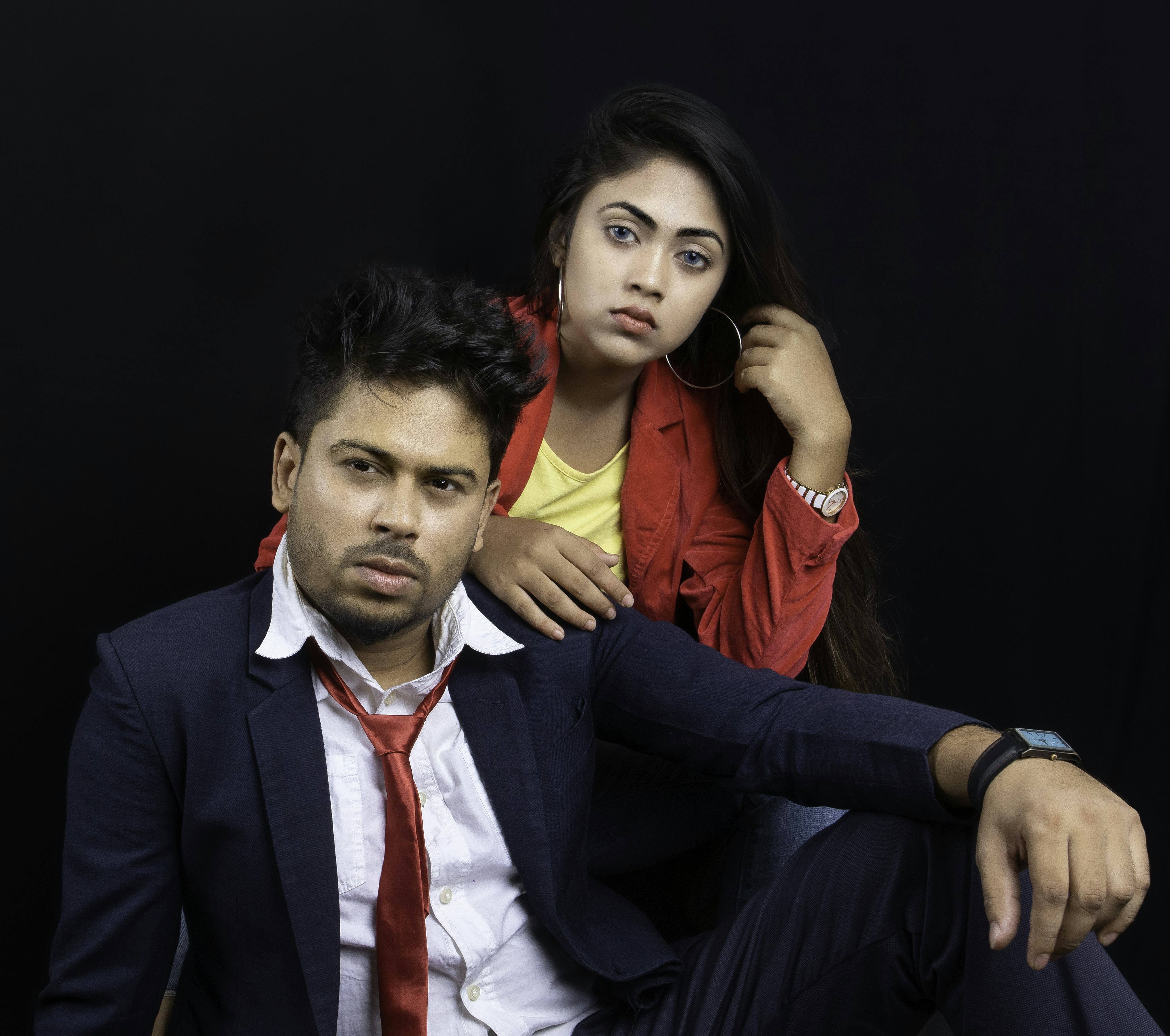 Indian couple facing financial stress