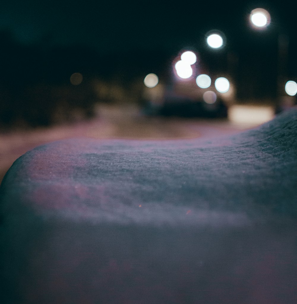 black asphalt road during night time