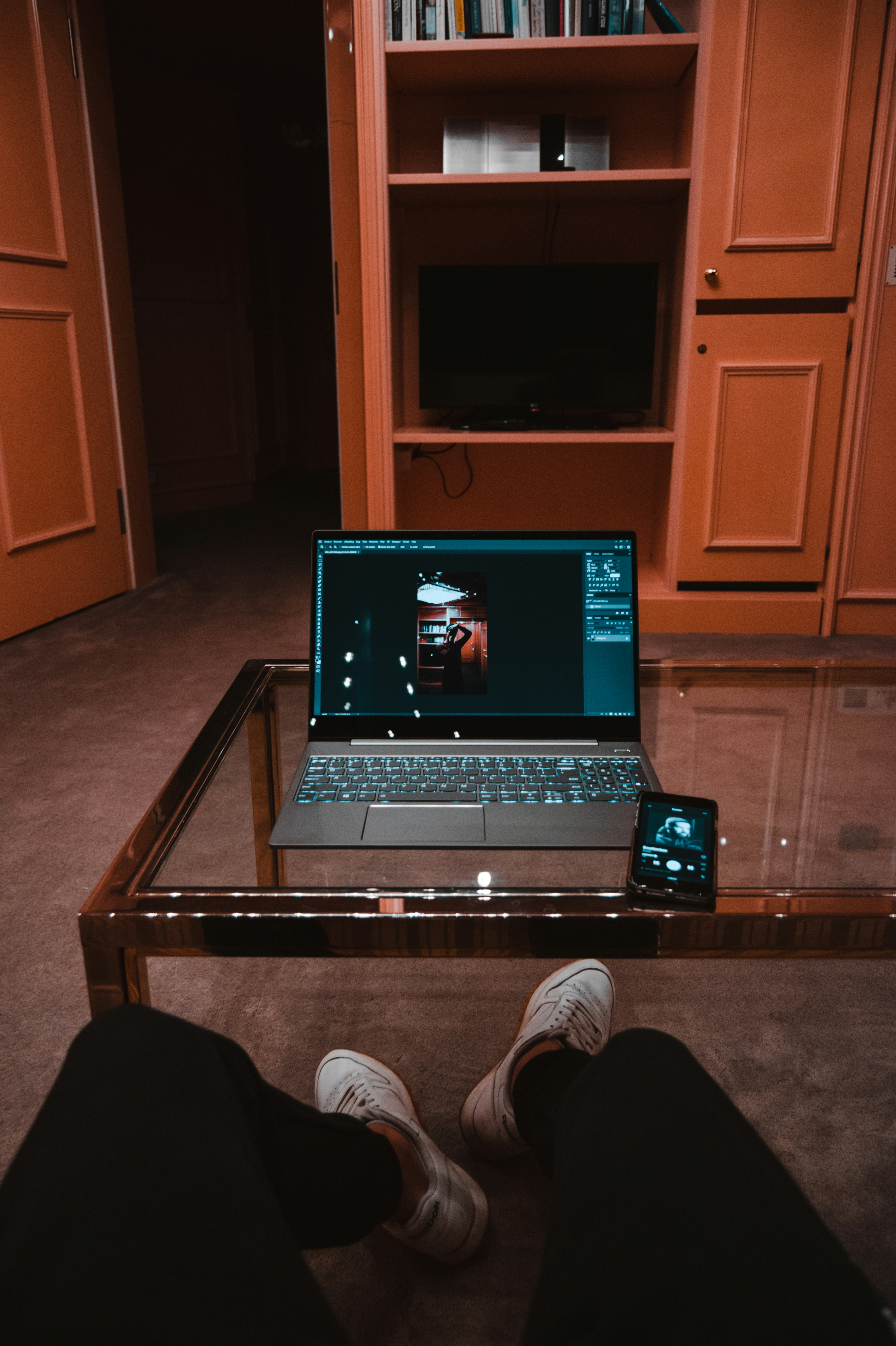 Upside-down computer screen