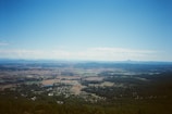 Panoramic view of the Canadian countryside showcasing vast agricultural fields.