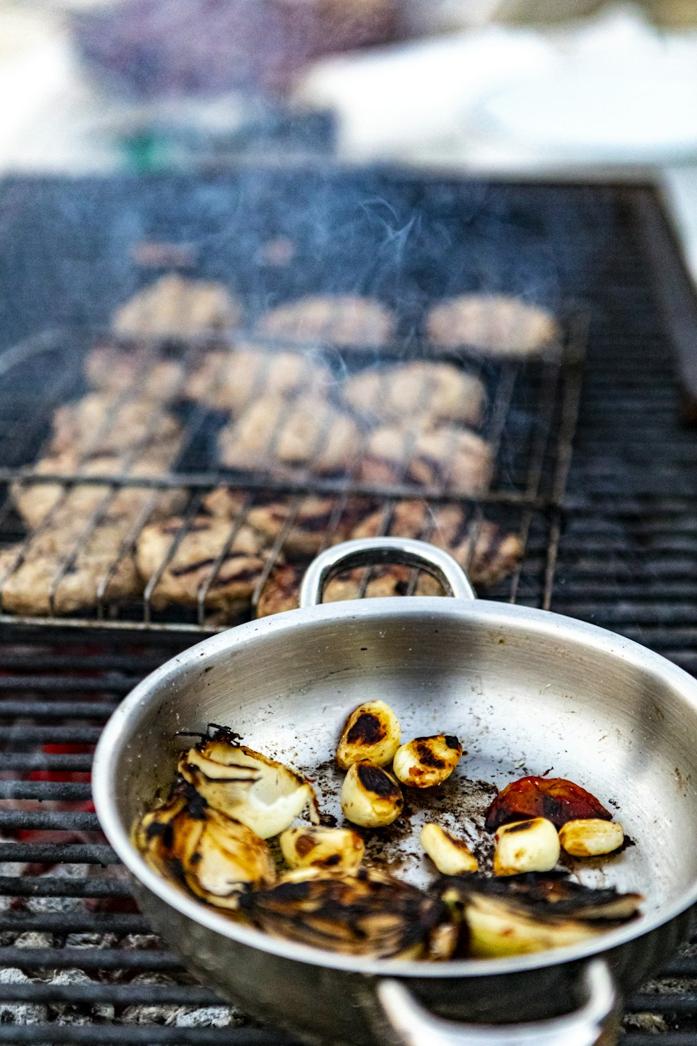 fried food in stainless steel bowl