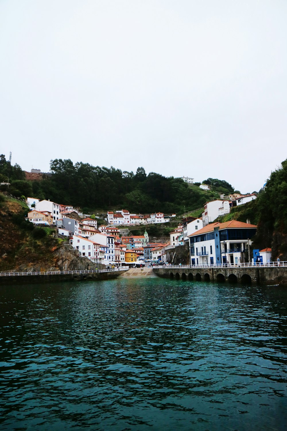 houses near river during daytime