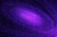 A vibrant purple amethyst nebula artwork shining on a deep black canvas.