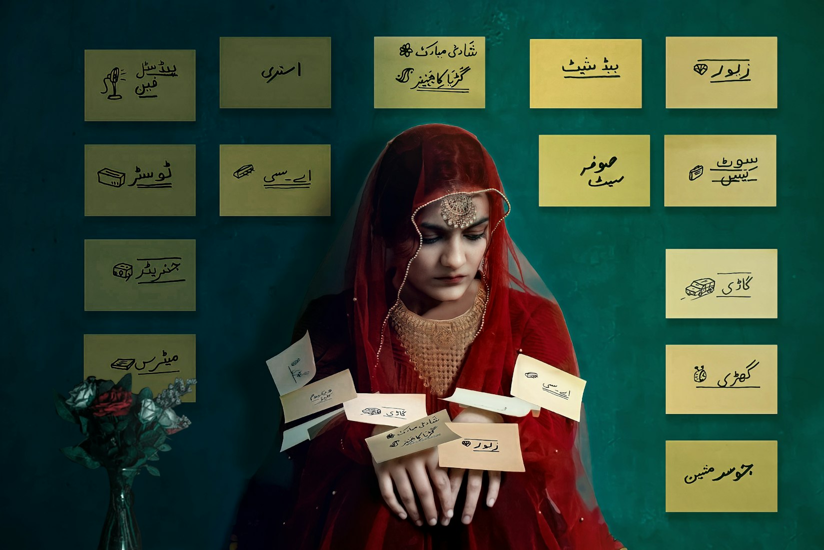 Symbolic photography of a Pakistani woman (Syed Fahim Haider via Unsplashj)