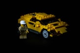yellow and black lego truck