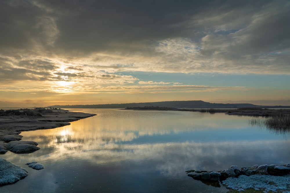 body of water under cloudy sky during daytime