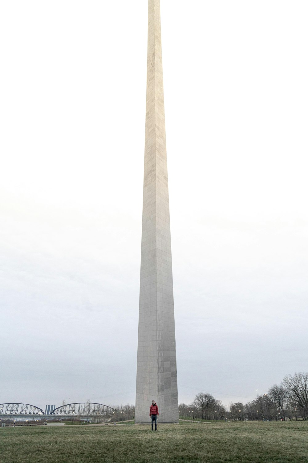 gray concrete tower under gray sky