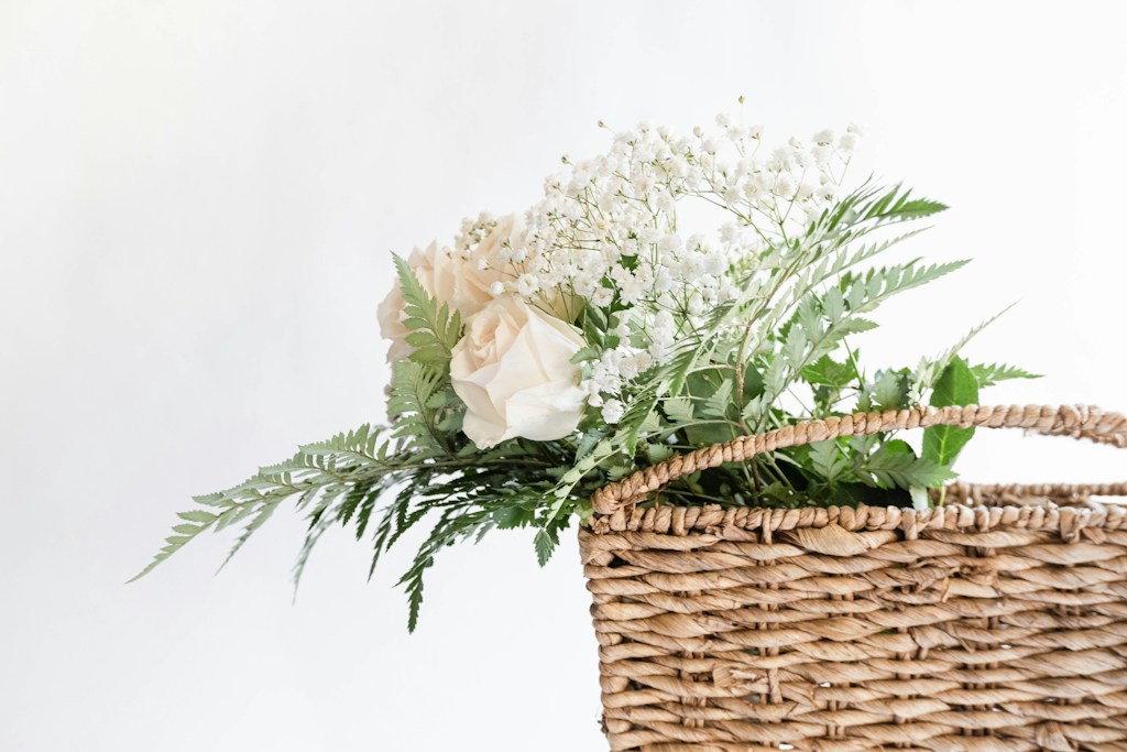 Blush Rose Basket
