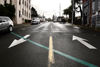 yellow and black pedestrian line