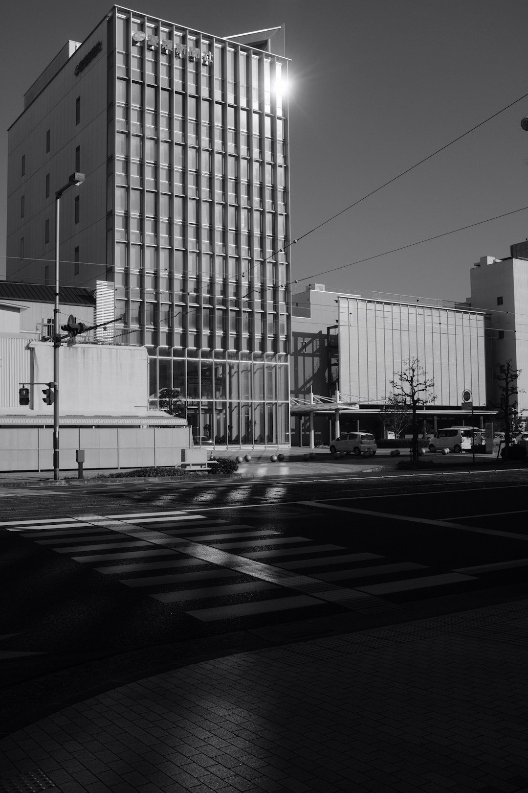 grayscale photo of building during daytime