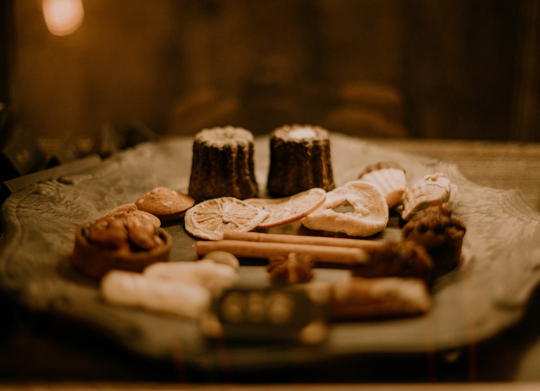 brown cookies on brown wooden tray