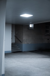 basement with concrete walls