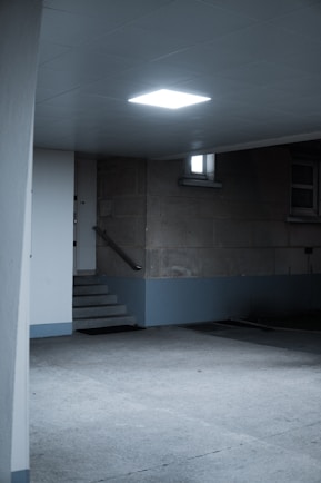 basement with concrete walls
