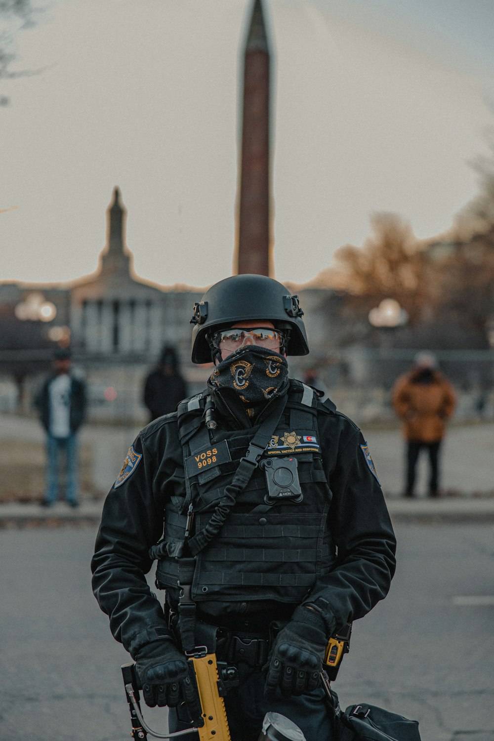man in black jacket wearing black helmet