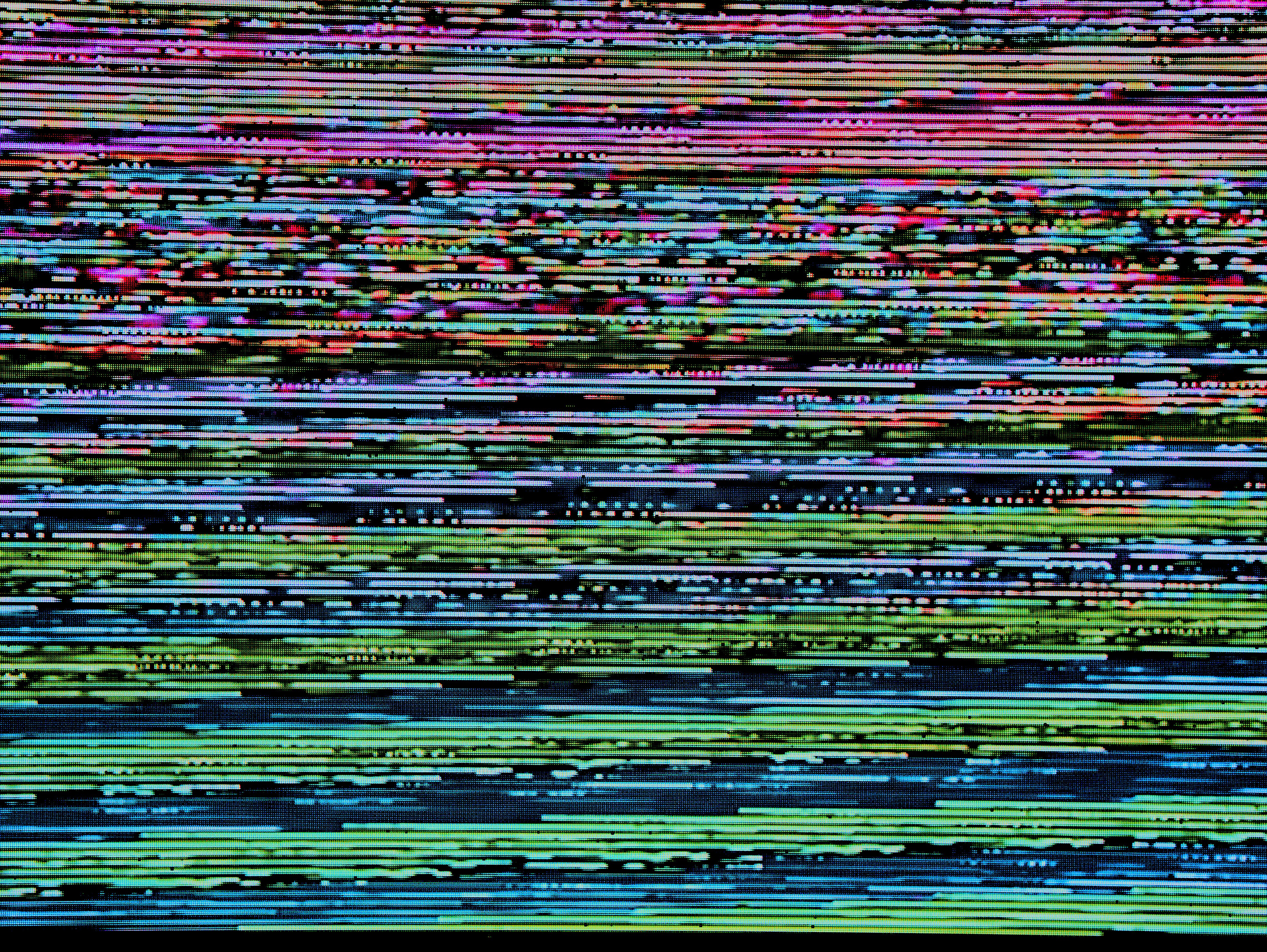 Glitch While Streaming - There were some really cool patterns and designs that appeared before I grabbed the camera.  Unfortunately I spent about 10 minutes complaining about the lost transmission of the game before I realized that I had a photo opportunity.   The screen went black after I took 3 photos...and never returned to the awesome patterns I originally saw.   Next time, I'll react quicker!
