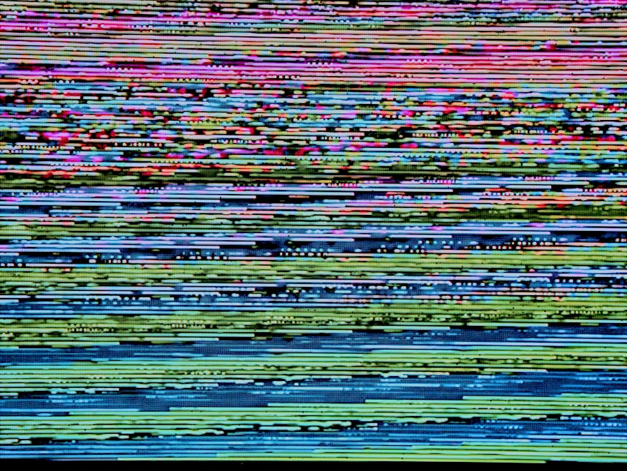 砂嵐が映るテレビ画面（イメージ）
