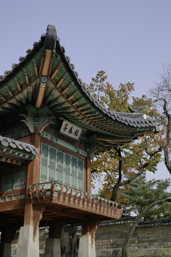 red and green pagoda temple
