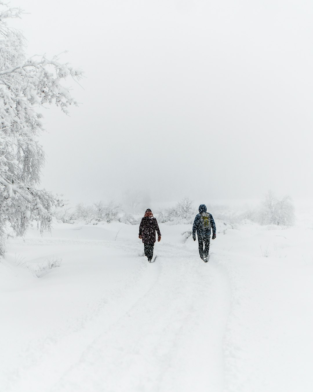 man in red jacket riding bicycle on snow covered field during daytime