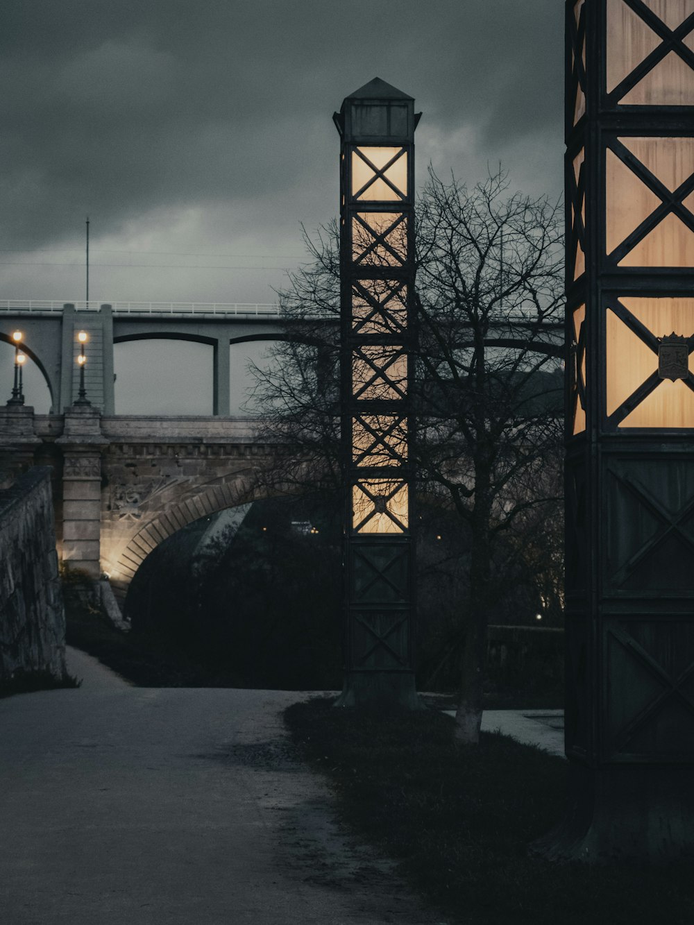 brown metal bridge under blue sky during daytime