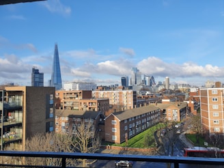 A vibrant cityscape showcasing London's financial district.