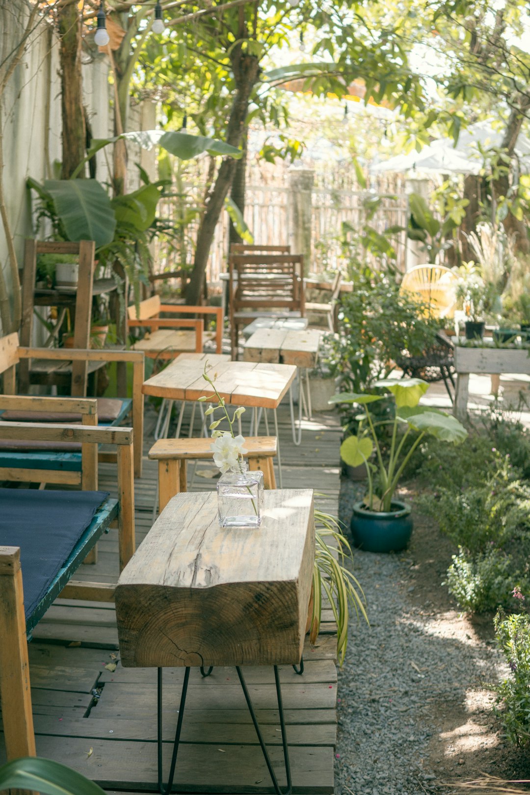 brown wooden table with chairs