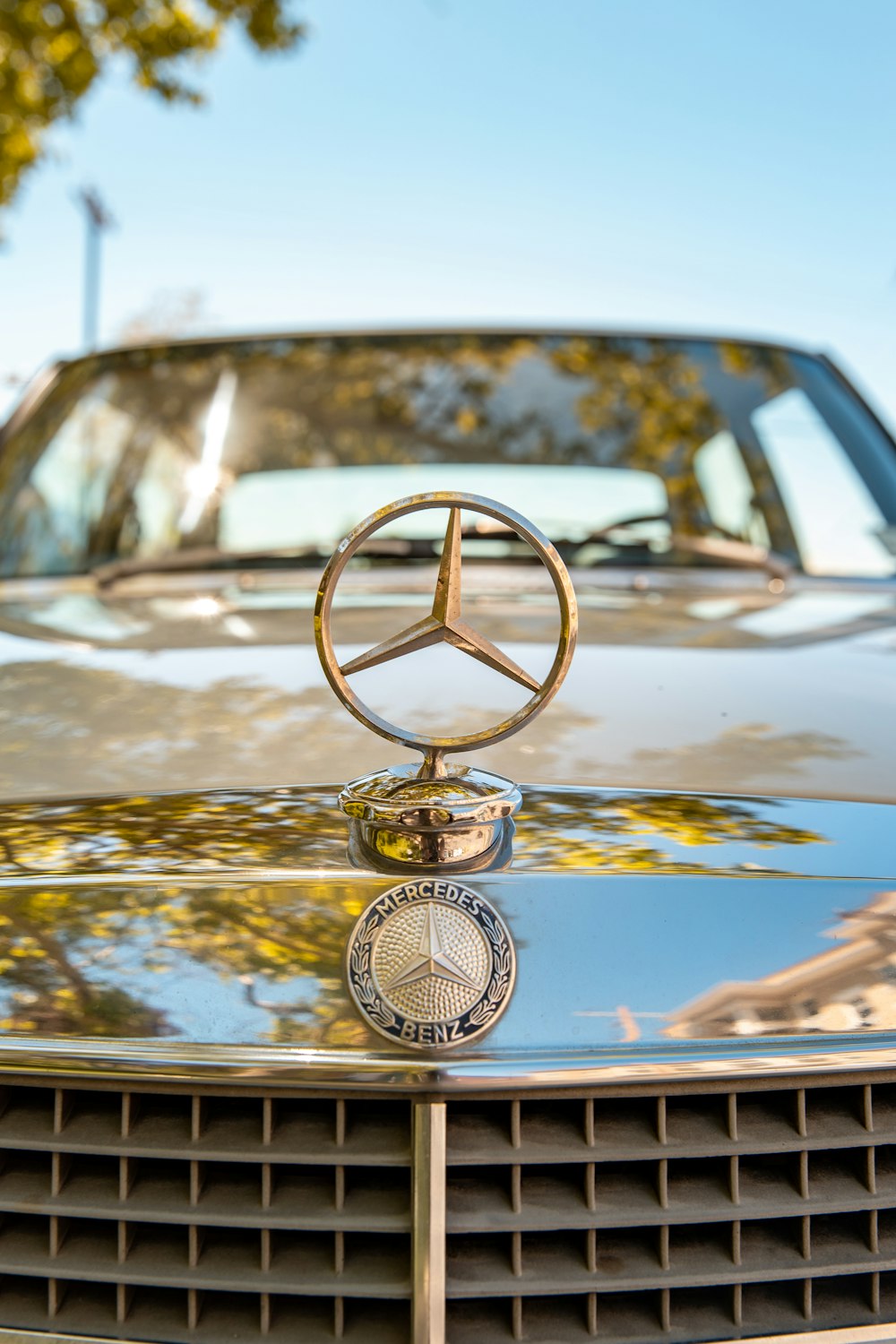 gold and silver car door