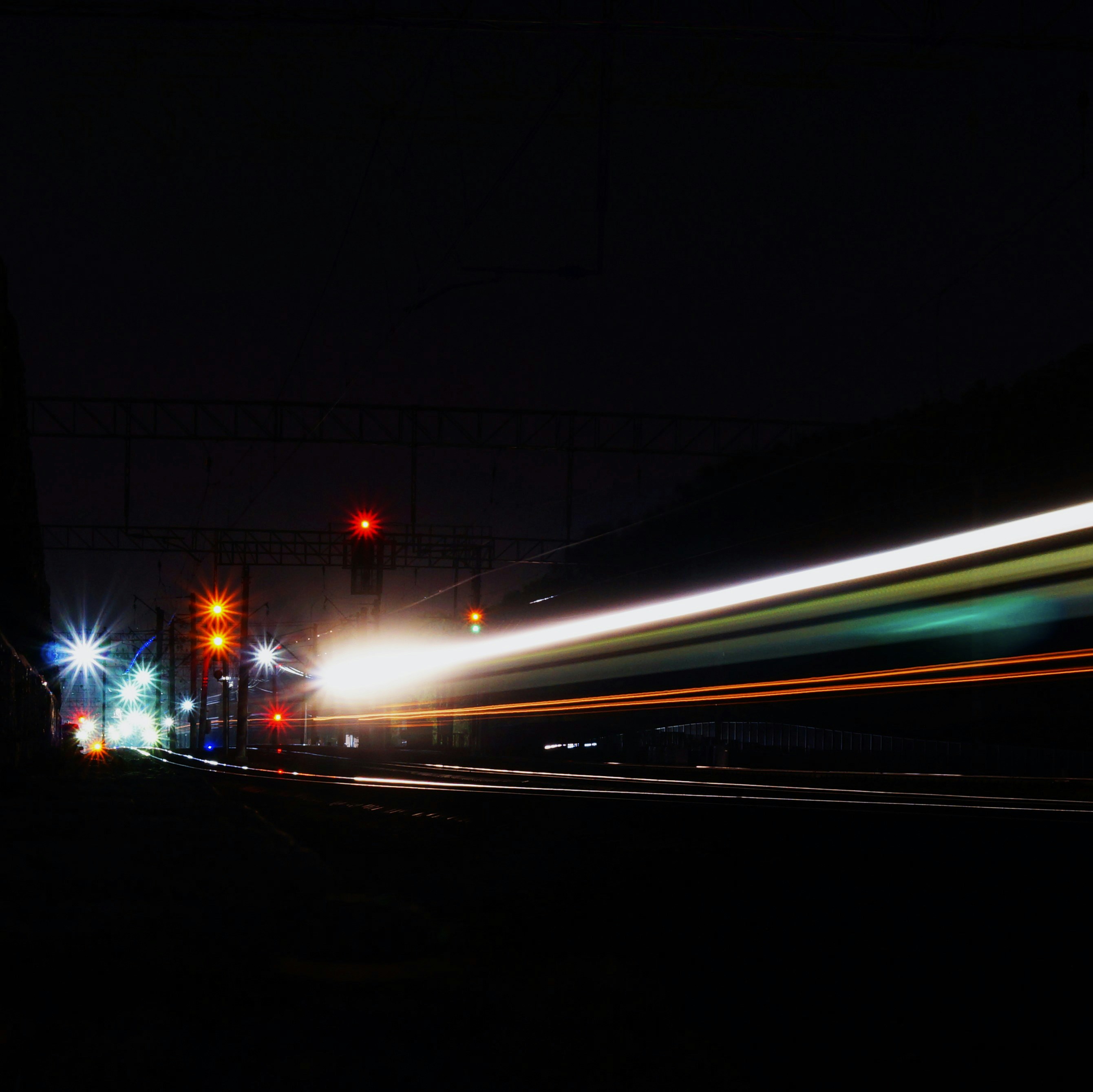 cars on road during night time