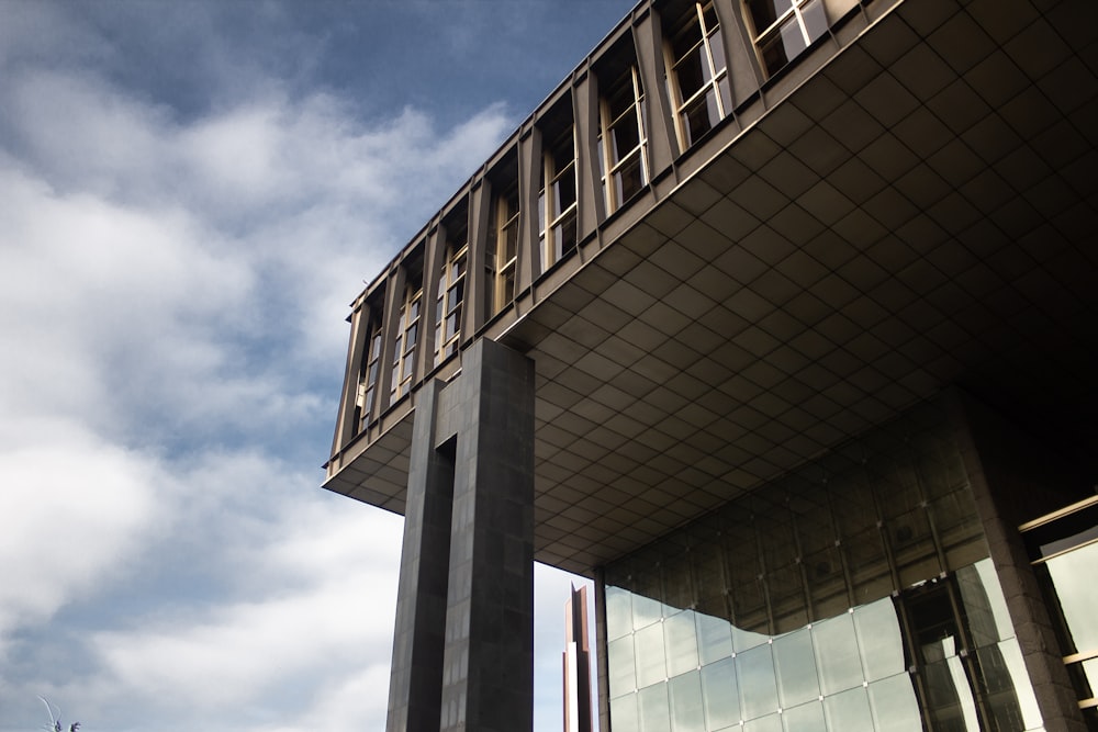 low angle photography of building