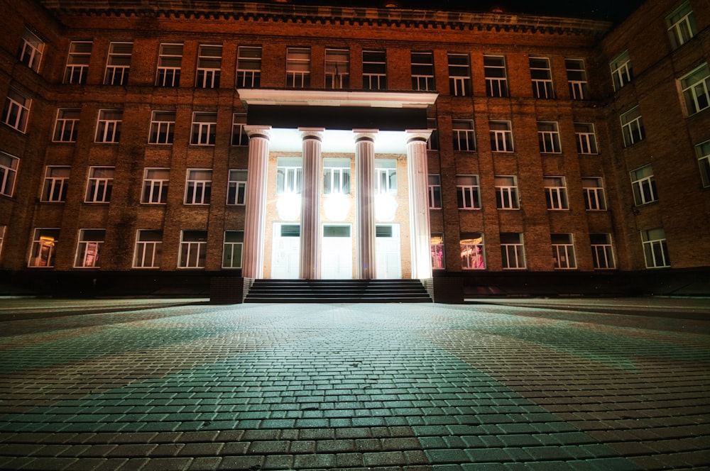 white and brown concrete building