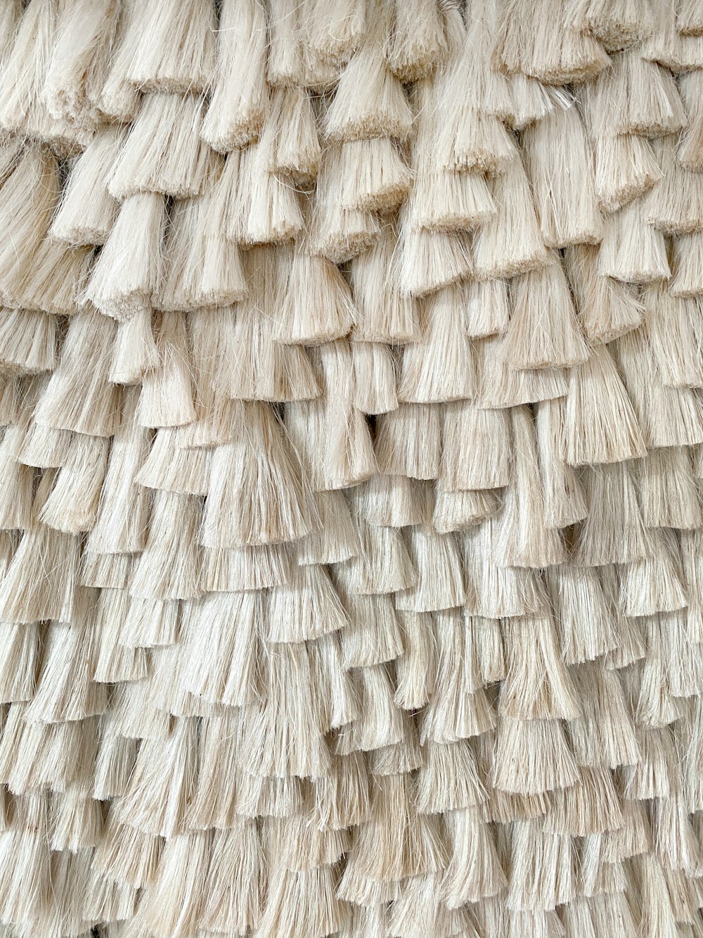 Braun gewebtes gewebtes Textil in Nahaufnahmen