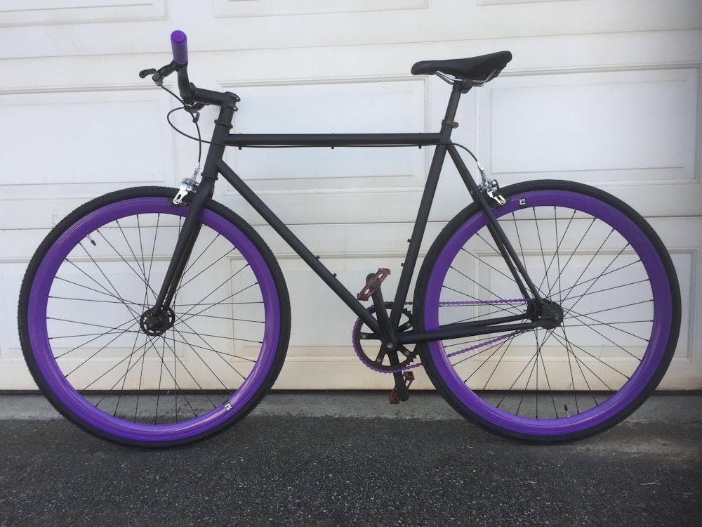 black and green road bike