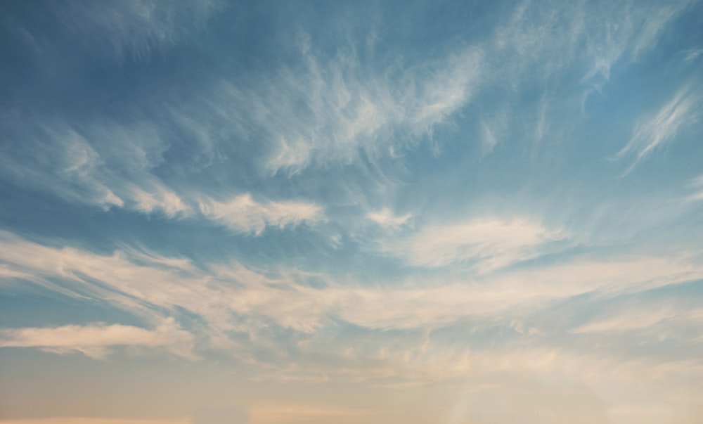 blue sky and white clouds