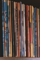 A row of published journals ready for free online distribution.