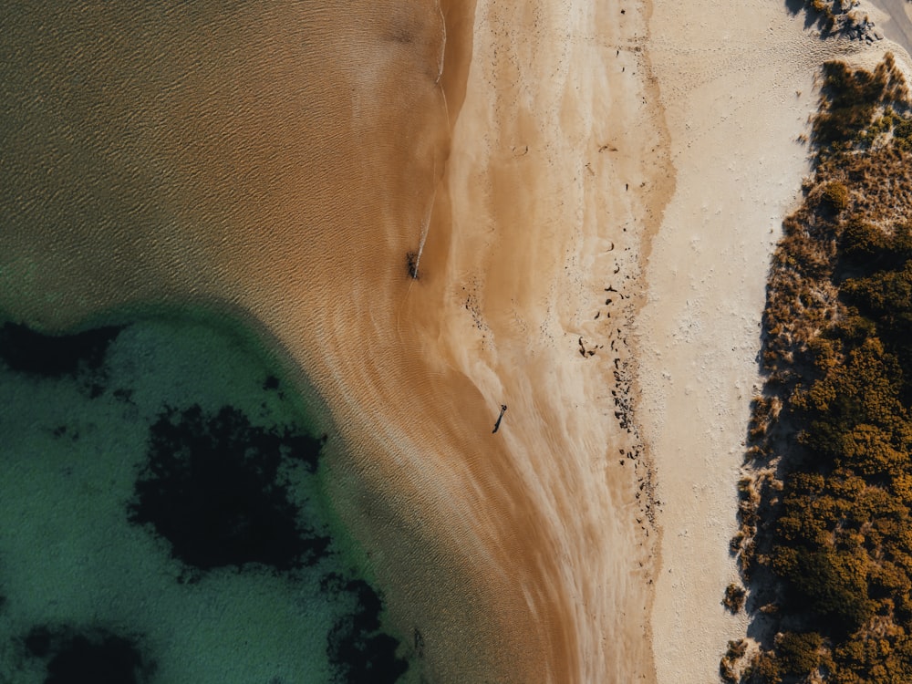 Vue aérienne de la plage pendant la journée