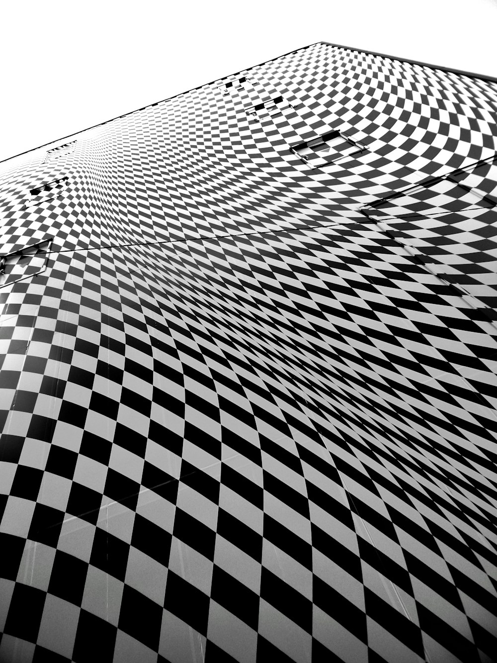 black and white building during daytime