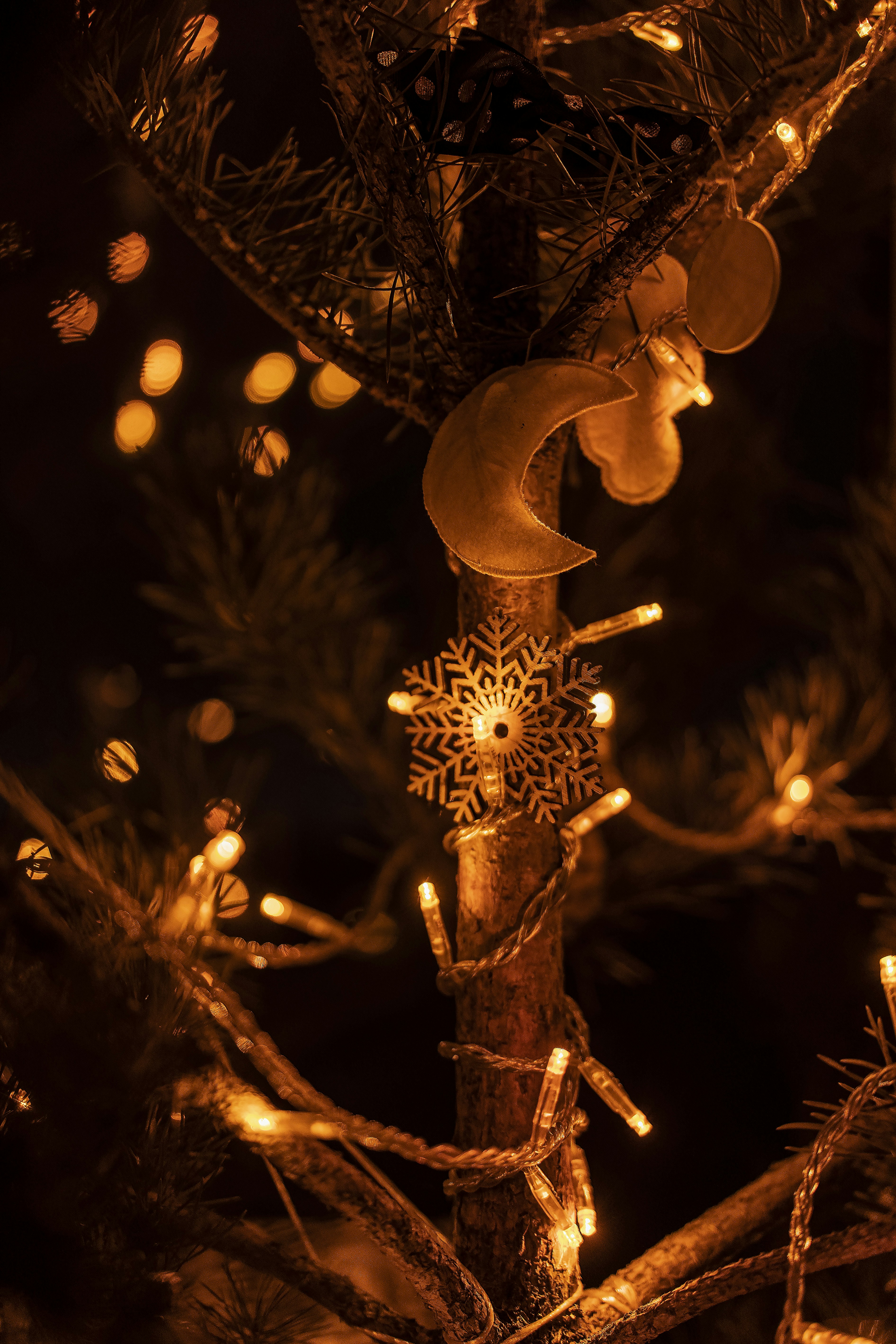 gold colored heart pendant lamp