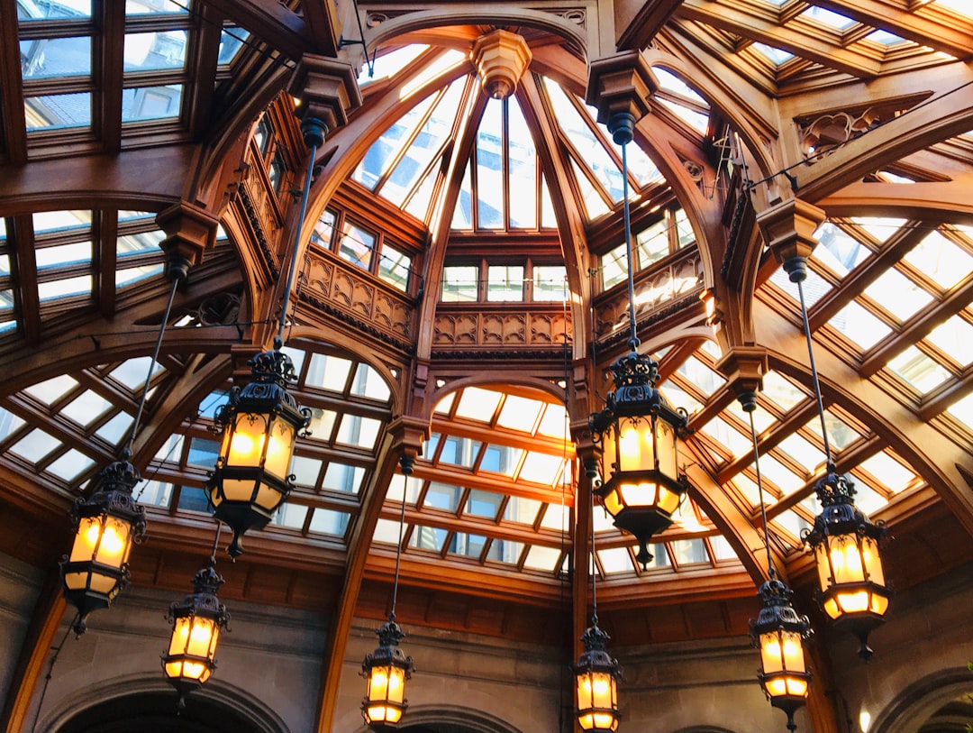 atrium with lantern lighting