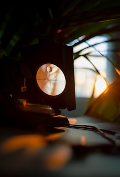 A focused compass needle pointing steadily toward a bright horizon.