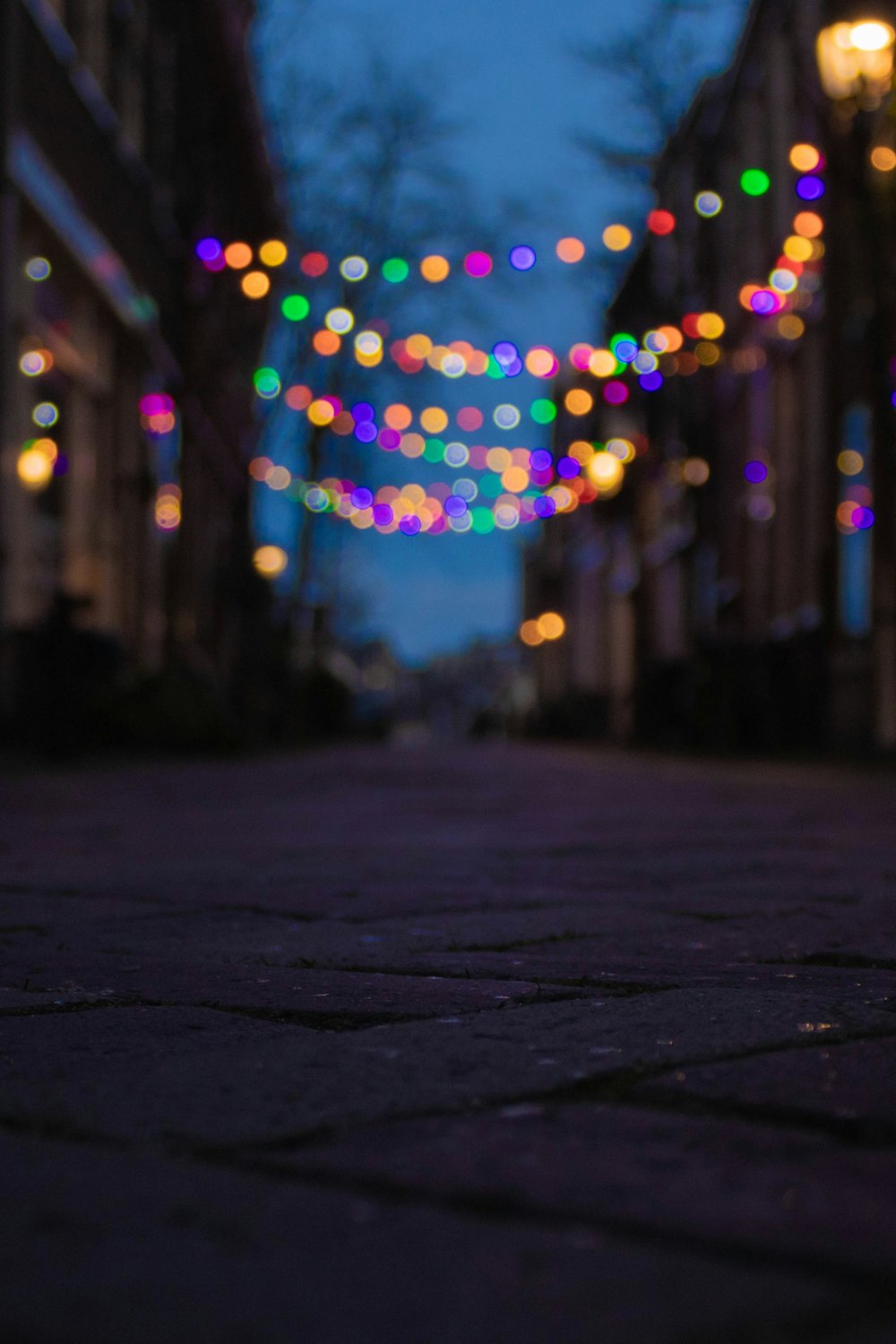 bokeh photography of city lights during night time